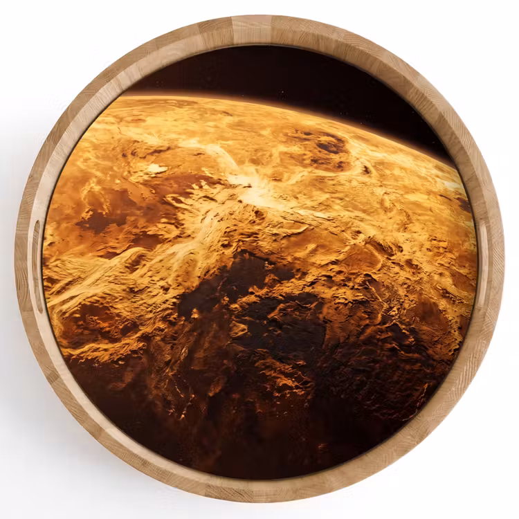 Dienblad - Planeet - Ruimte - Oranje — 1