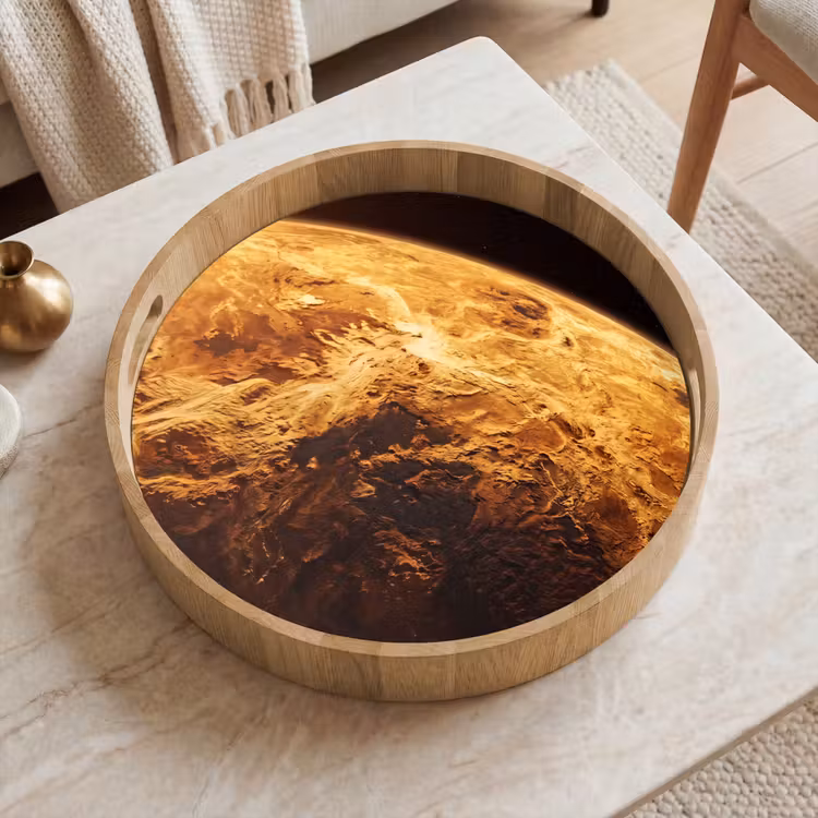 Dienblad - Planeet - Ruimte - Oranje — 2