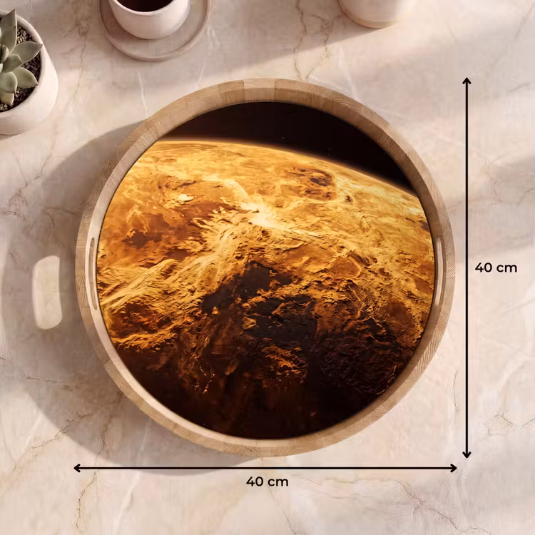 Dienblad - Planeet - Ruimte - Oranje — 9
