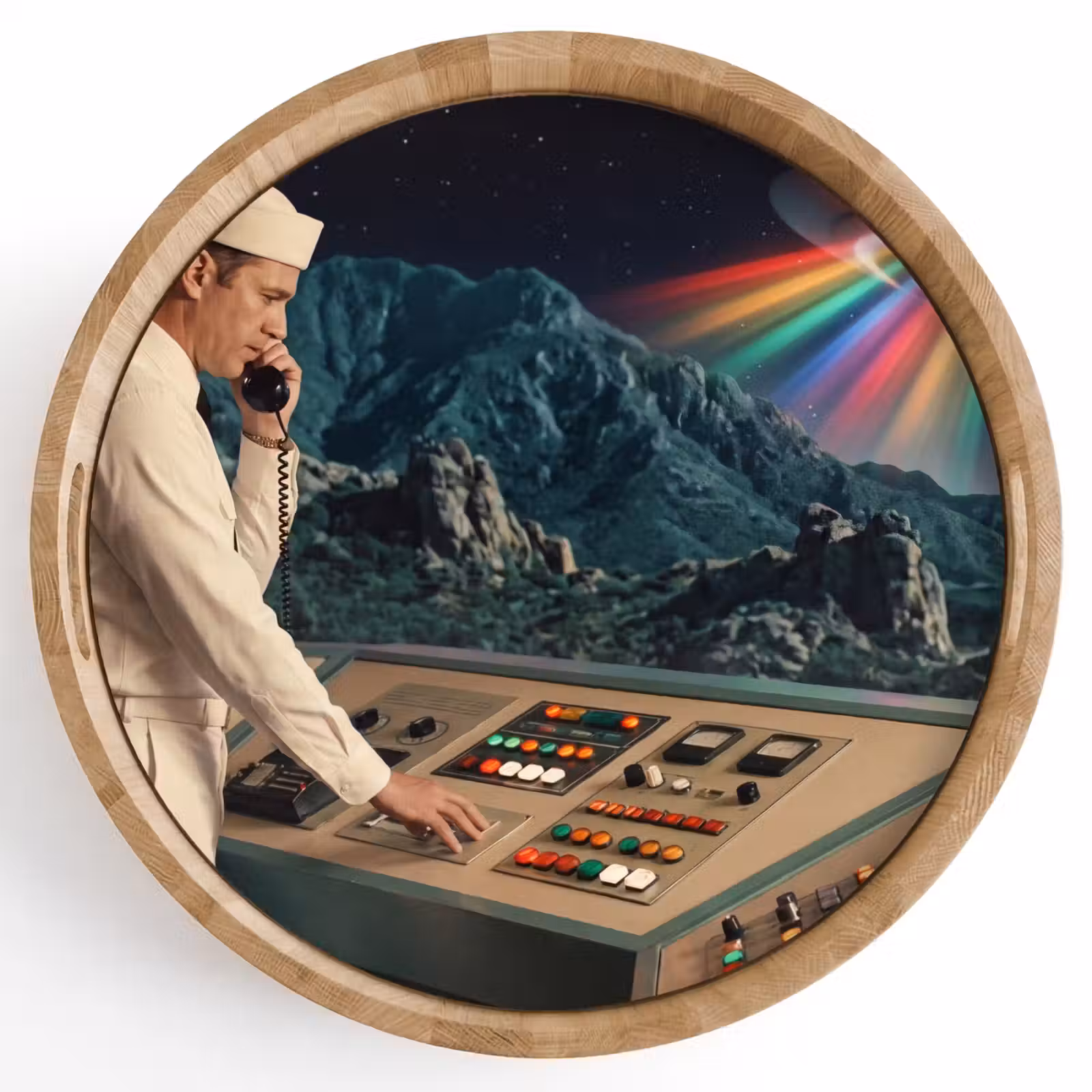 Dienblad - Man - Controlekamer - Strand — 1