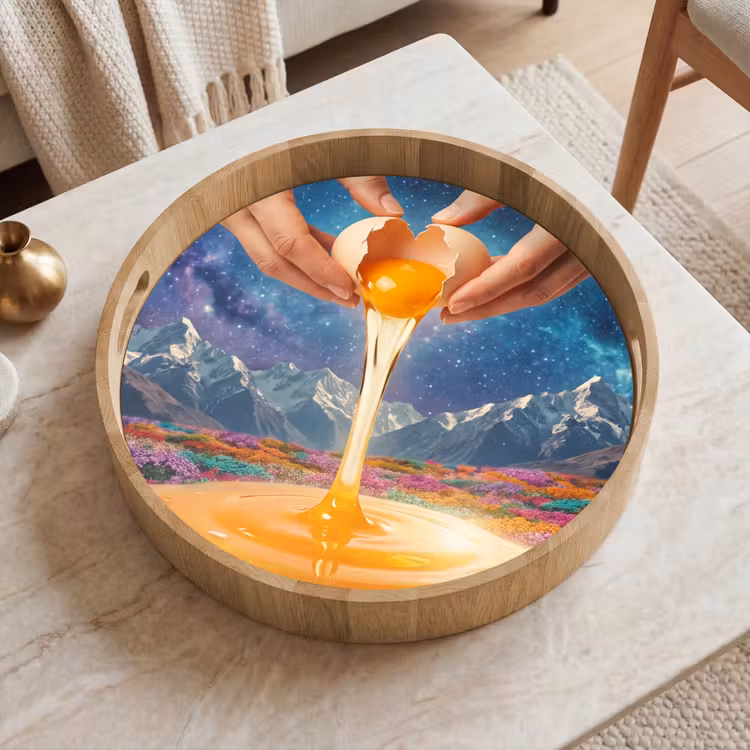 Dienblad - Handen - Ei - Surrealisme — 2
