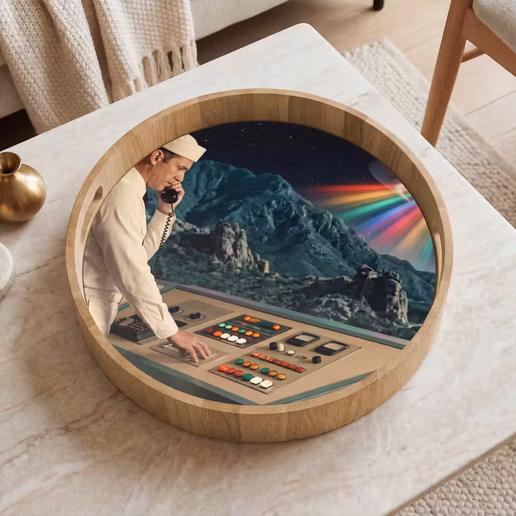 Dienblad - Man - Controlekamer - Strand — 2