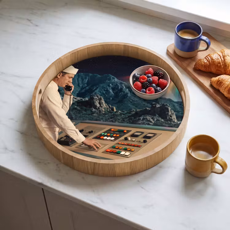 Dienblad - Man - Controlekamer - Strand — 4