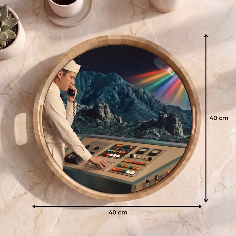 Dienblad - Man - Controlekamer - Strand — 9