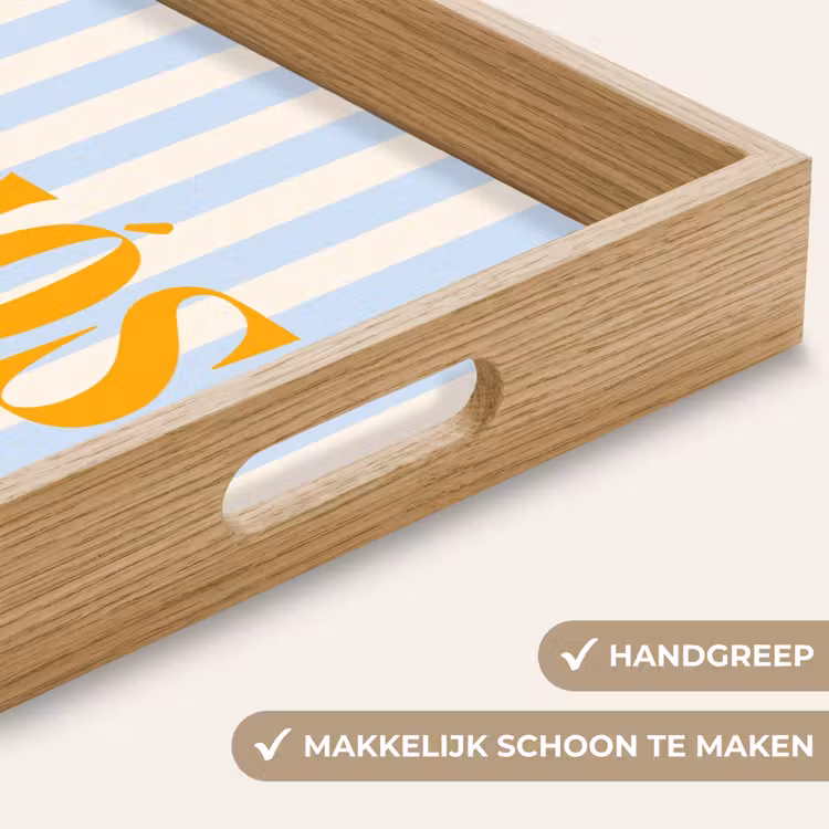 Dienblad - Oranje - Blauw - Strepen - Adiós — 5