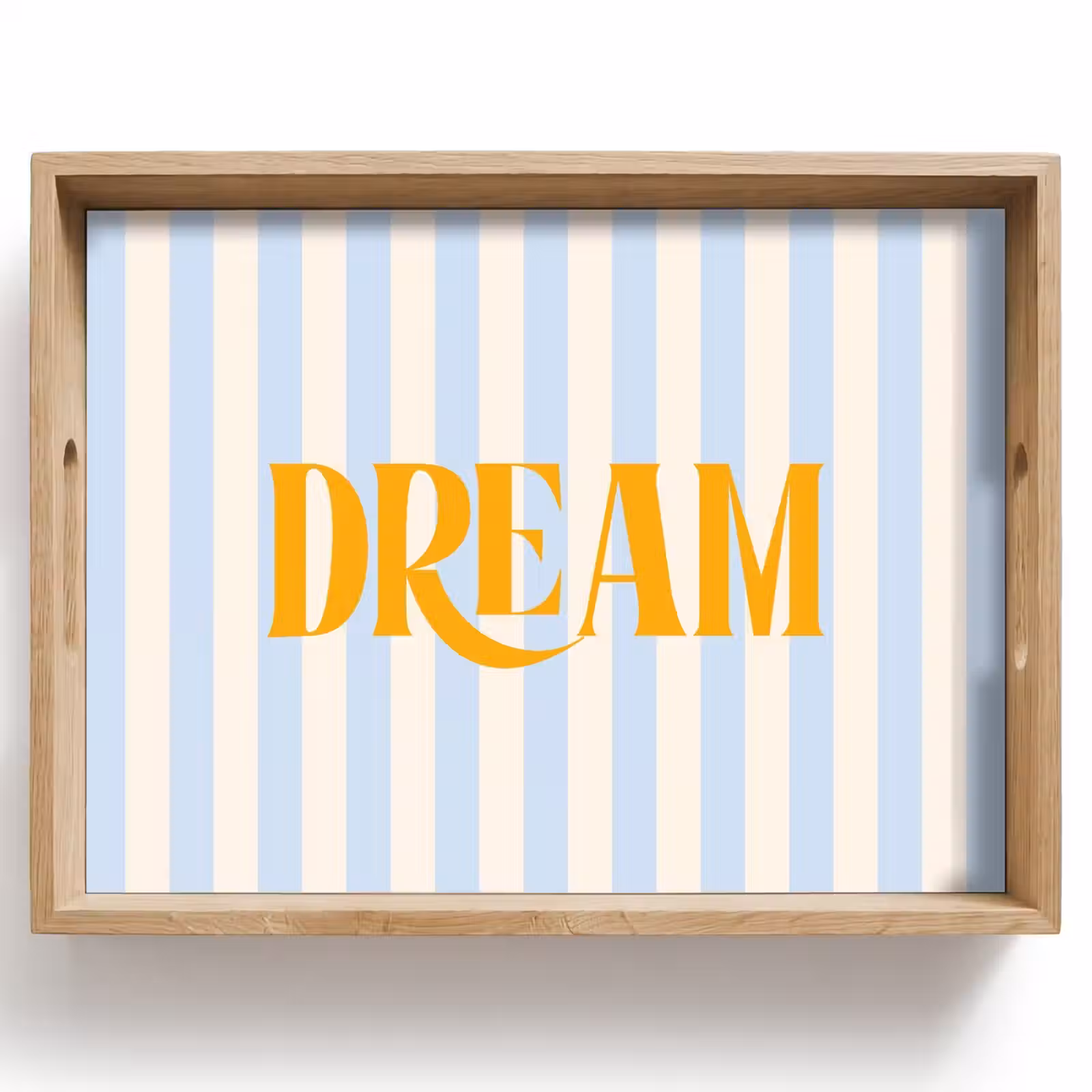 Dienblad - Oranje - Blauw - Strepen - Dream — 1