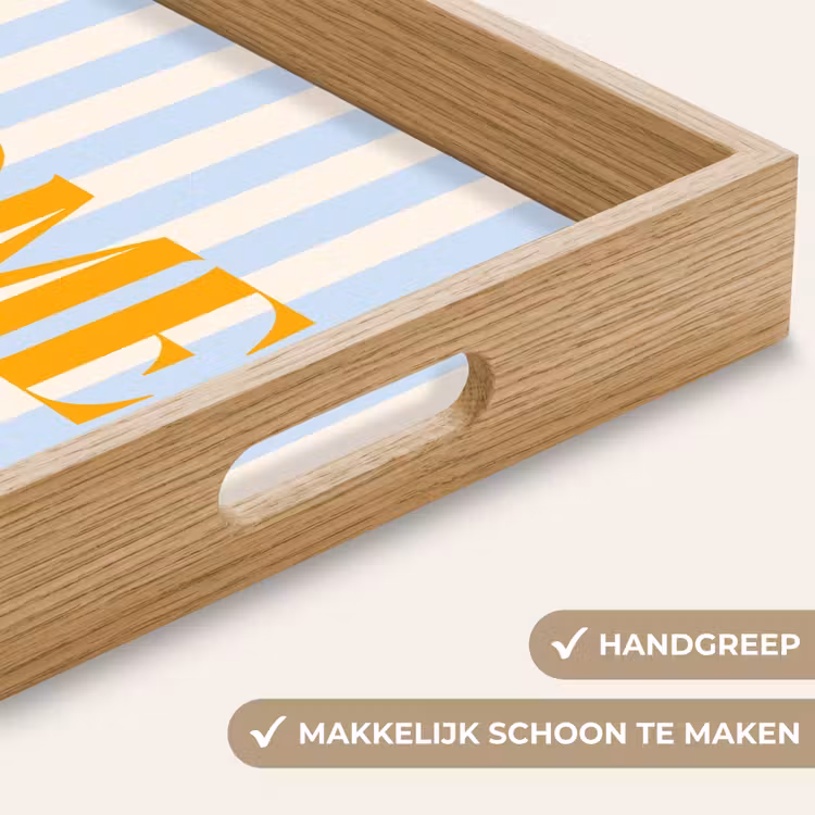 Dienblad - Oranje - Blauw - Strepen - Home — 5