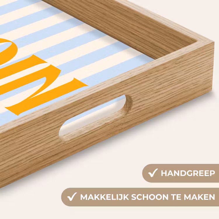 Dienblad - Oranje - Blauw - Strepen - Moin — 5