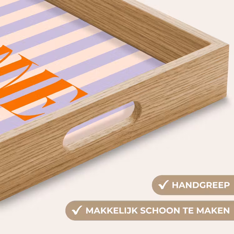 Dienblad - Lila - Oranje - Strepen - Sonne — 5
