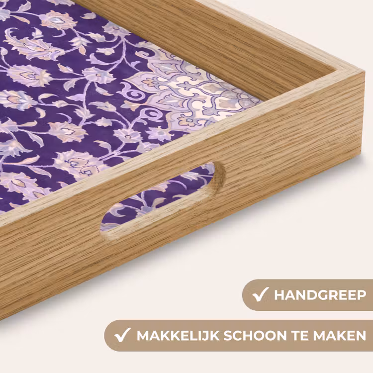 Dienblad - Patroon - Medallion - Oosters - Paars - Decoratie — 5