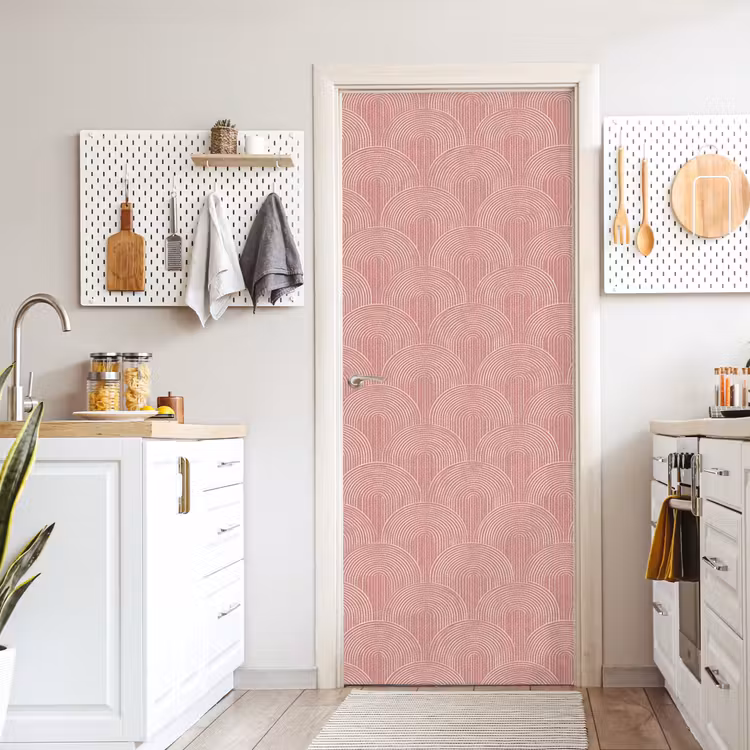 Deursticker - Oudroze - Bogen - Deco - Lijnen — 7