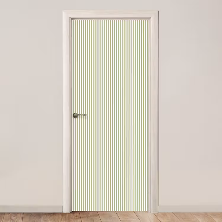Deursticker - Saliegroen - Strepen - Minimalistisch - Patroon — 1