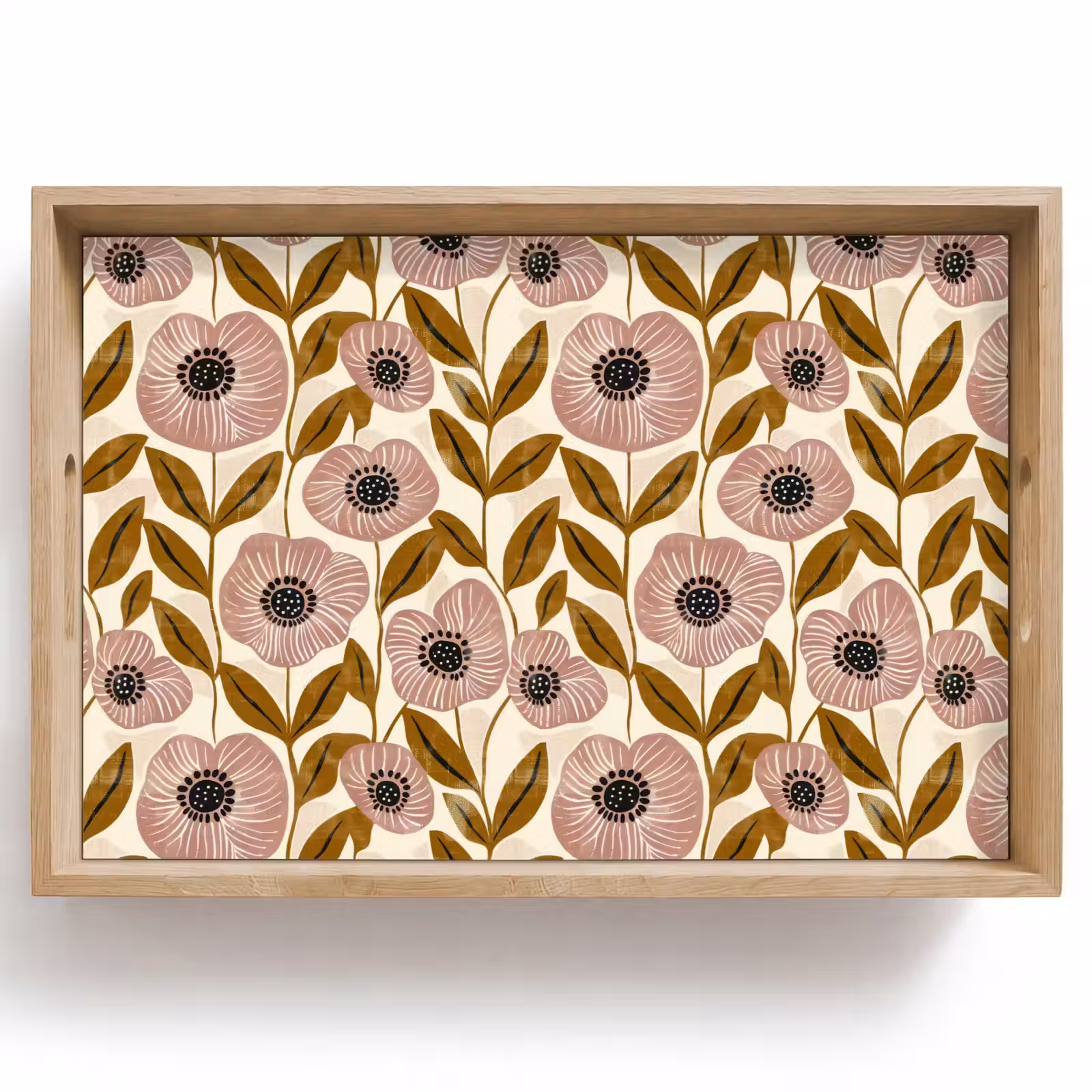 Dienblad - Dustyroze - Bloemen - Grafisch - Patroon — 1