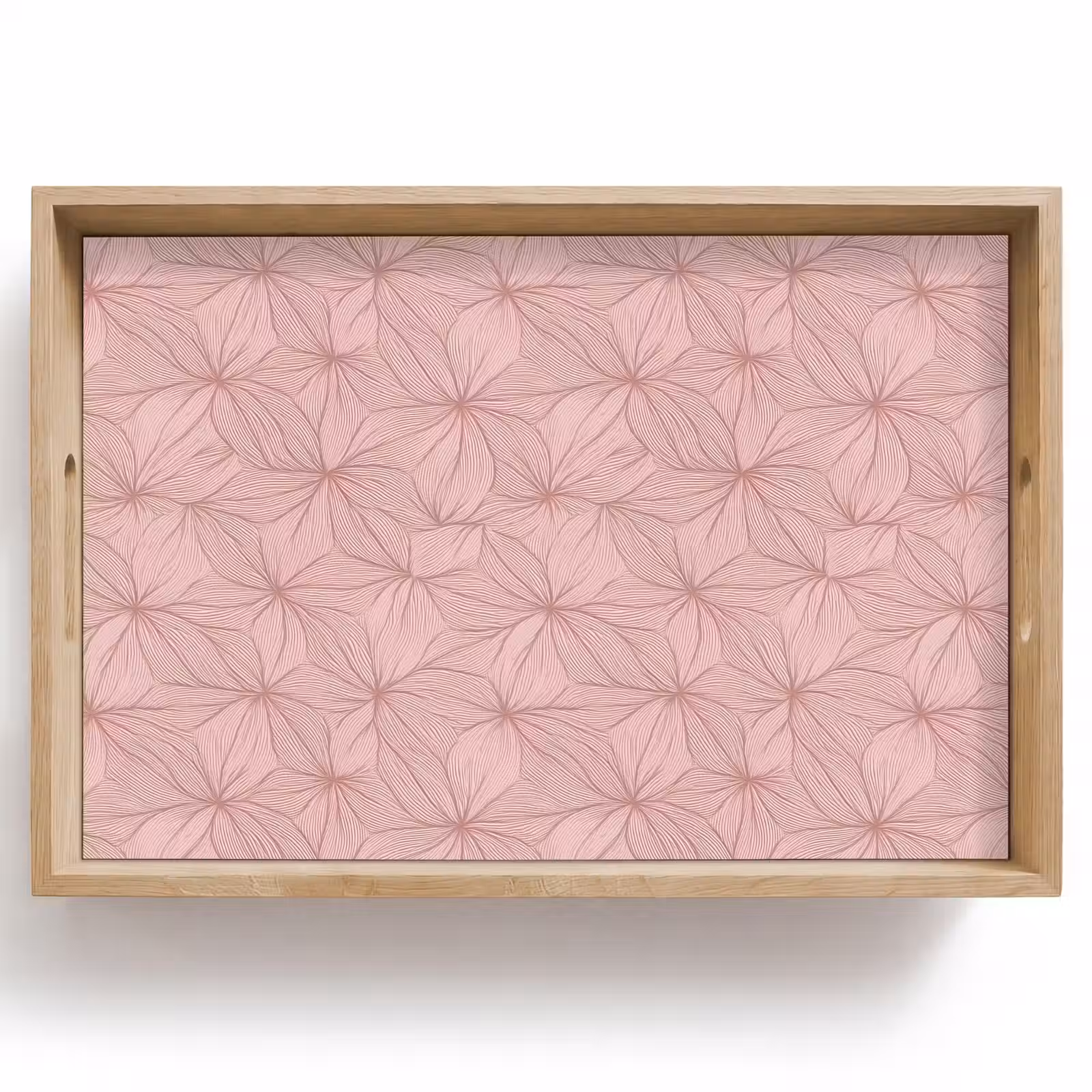 Dienblad - oederroze - Bloemen - Reliëf - Textuur — 1