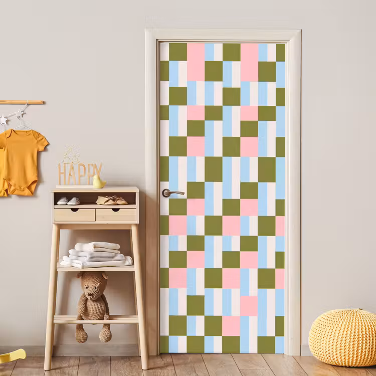 Deursticker - Patroon - Geometrisch - Abstract - Kleurrijk - Modern — 6