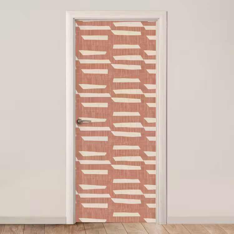 Deursticker - Terracotta - Abstract - Textuur - Patroon — 1