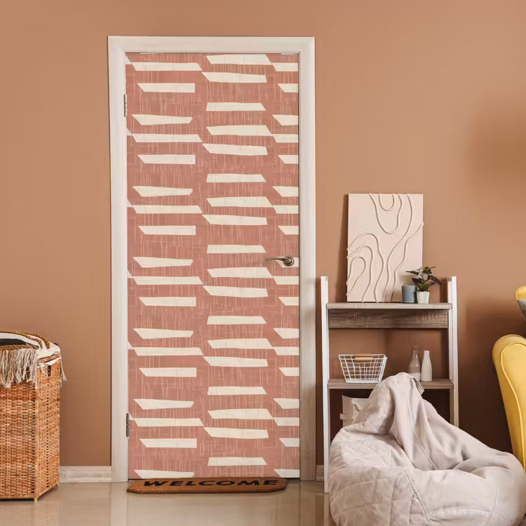 Deursticker - Terracotta - Abstract - Textuur - Patroon — 2