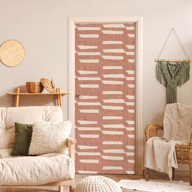 Deursticker - Terracotta - Abstract - Textuur - Patroon — 4