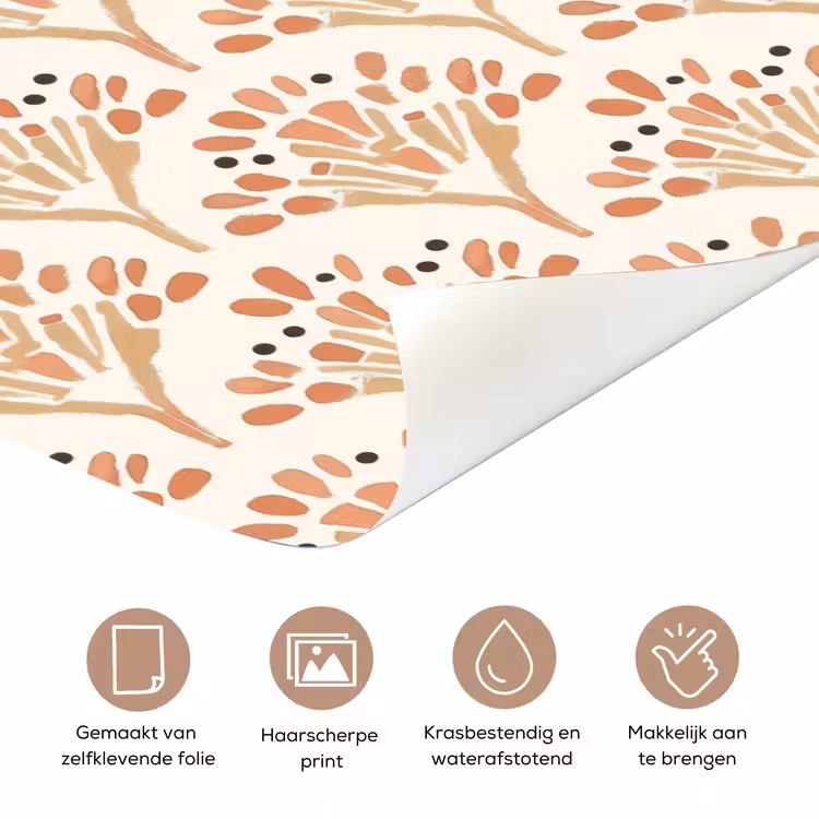 Deursticker - Terracotta - Waaiers - Schilderachtig - Patroon — 3