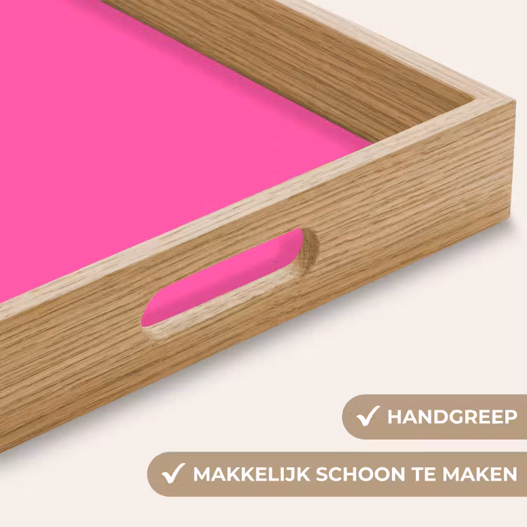 Dienblad - Abstract - Geometrisch - Kleurblokken - Roze - Oranje — 5