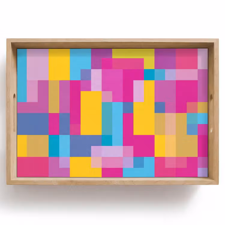 Dienblad - Abstract - Geometrisch - Kunst - Kleurrijk - Modern — 1