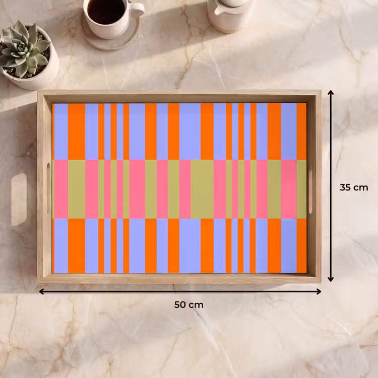 Dienblad - Abstract - Patroon - Geometrisch - Kleurrijk - Modern — 9