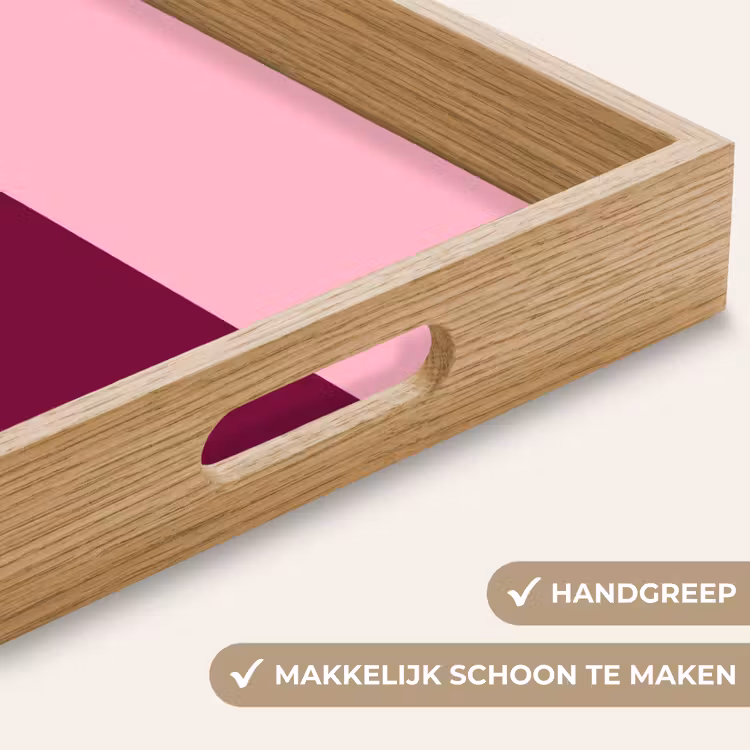 Dienblad - Abstract - Vormen - Roze - Modern - Design — 5