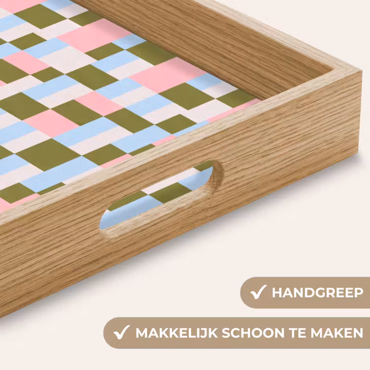 Dienblad - Patroon - Geometrisch - Abstract - Kleurrijk - Modern — 5