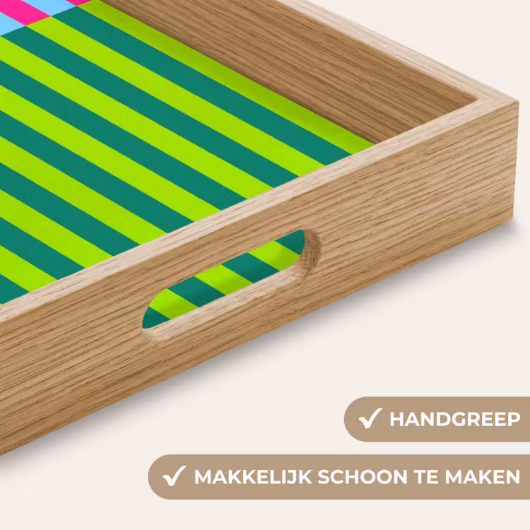 Dienblad - Patroon - Strepen - Modern - Abstract - Kleurrijk — 5