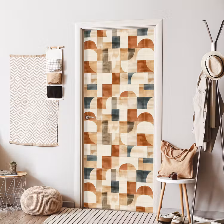 Deursticker - Terracotta - Geometrisch - Aquarel - Textuur — 8