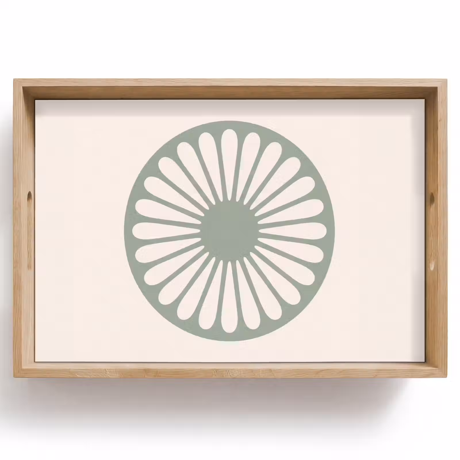 Dienblad - Abstract - Patroon - Radiaal - Modern - Groen — 1