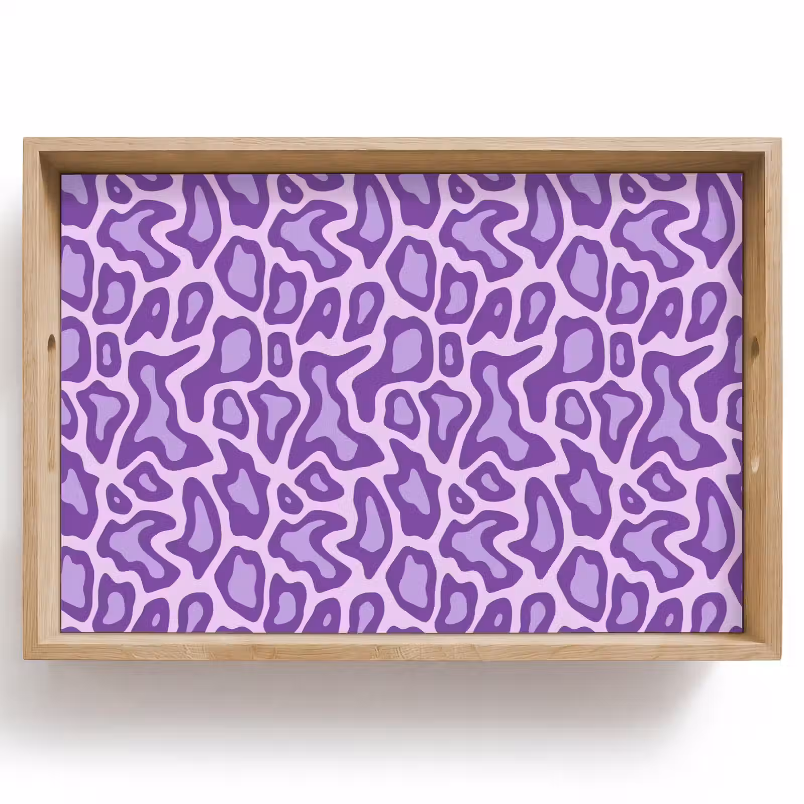 Dienblad - Paars - Abstract - Luipaard - Vlekken - Groovy - Patroon — 1