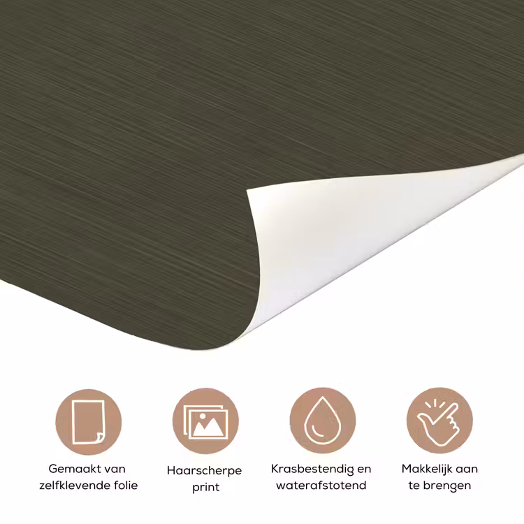 Deursticker - Patroon - Spiraal - Abstract - Modern - Groen — 3