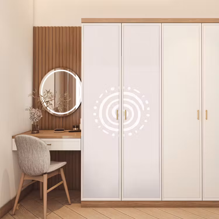 Deursticker - Symbool - Spiraal - Abstract - Minimalistisch - Beige — 5
