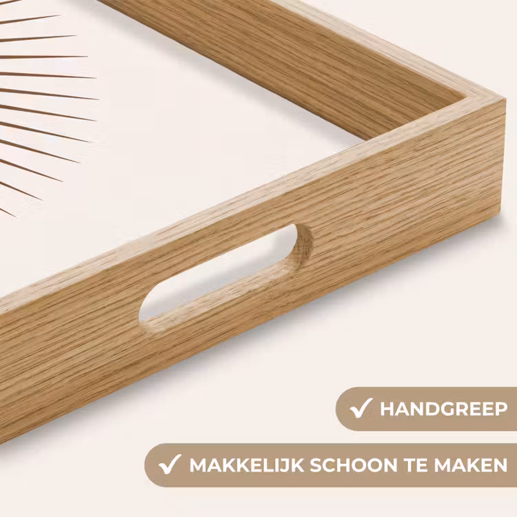 Dienblad - Abstract - Zon - Symbool - Modern - Beige — 5