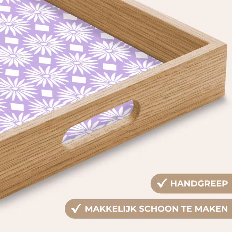 Dienblad - Lila - Botanisch - Bloemen - Margrieten - Patroon — 5