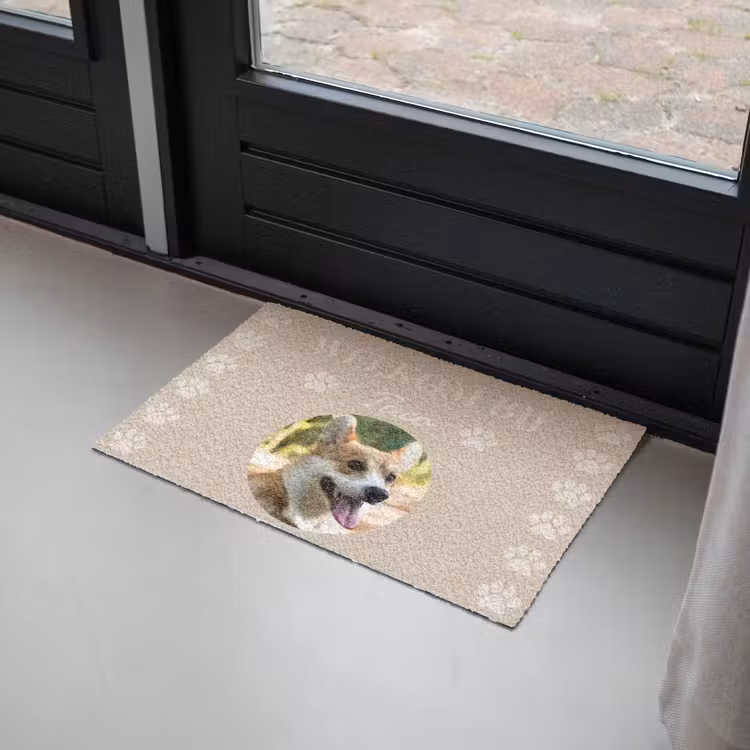 Personaliseerbare deurmat - Eigen - Foto - Rond - Pootjes — 2