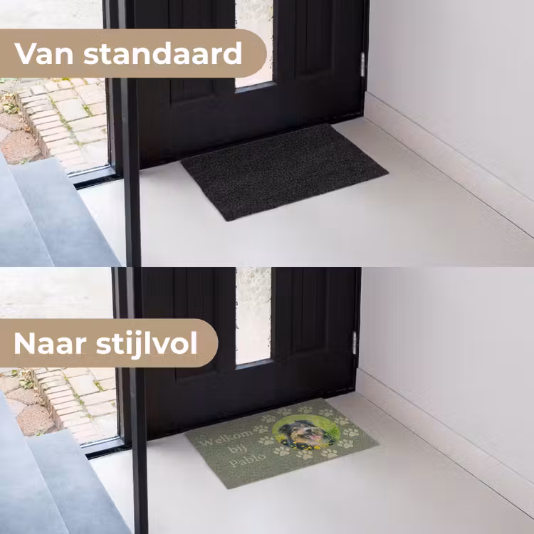 Personaliseerbare deurmat - Eigen - Foto - Rond - Pootjes - Rondom — 3