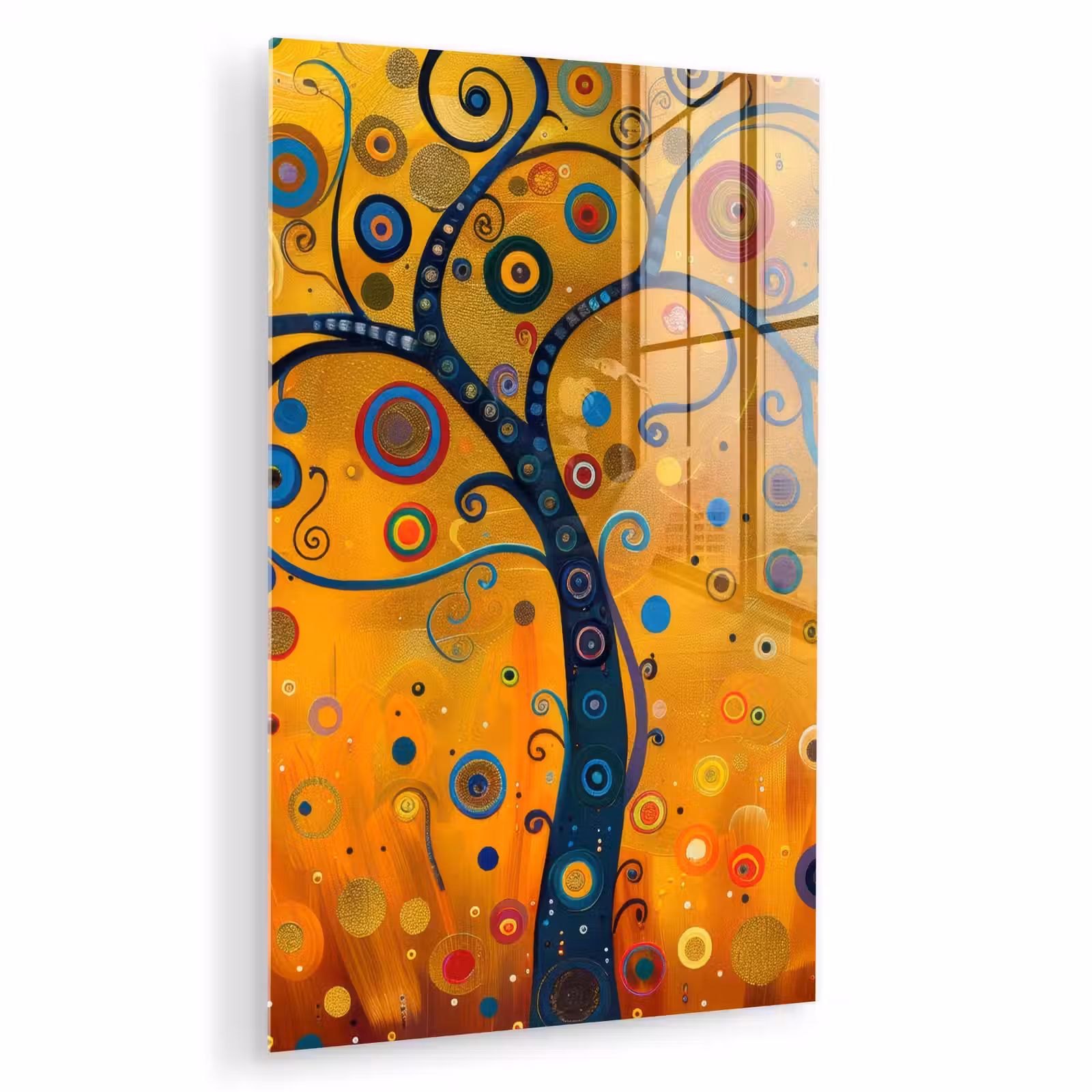 Glas schilderij - Abstract - Boom - Levensboom - Modern — 1
