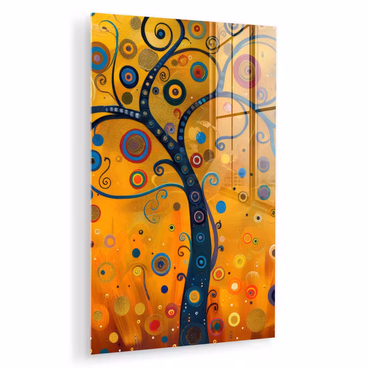 Glas schilderij - Abstract - Boom - Levensboom - Modern — 1
