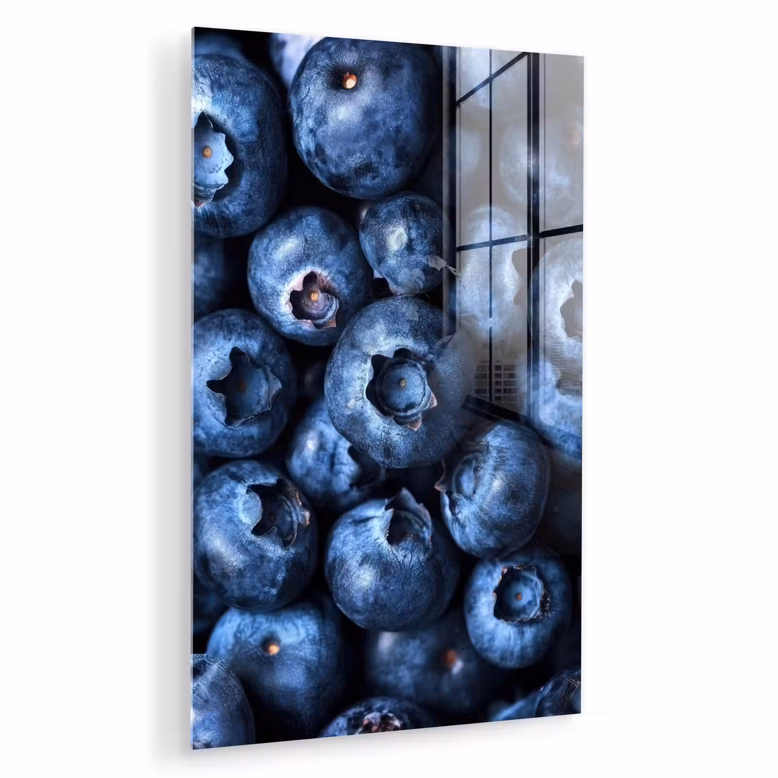 Glas schilderij - Bessen - Blauw - Fruit — 1