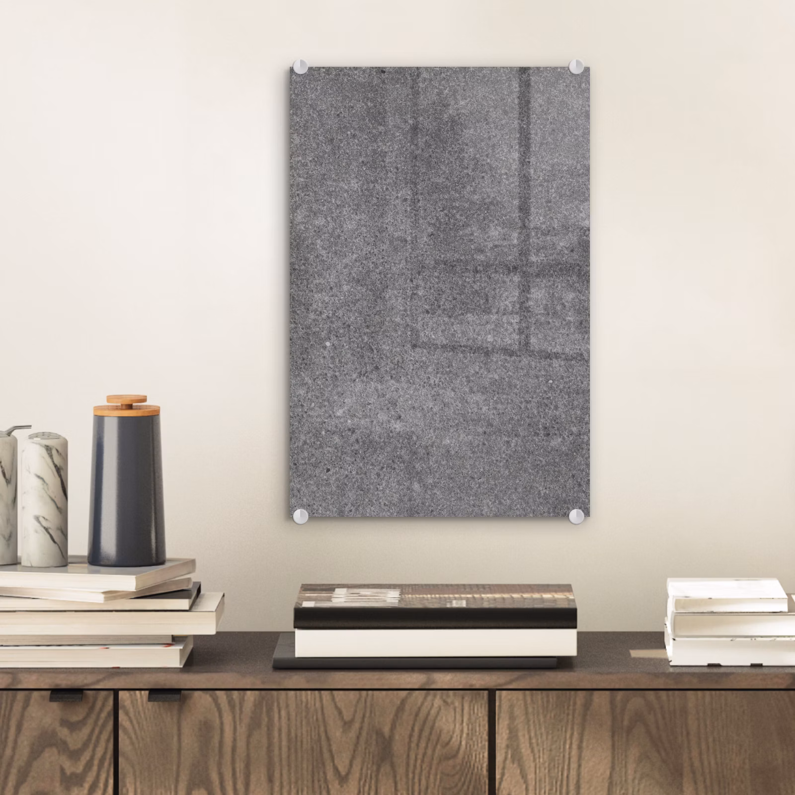 Glas schilderij - Beton - Patronen - Cement - Vintage - Textuur - Rustiek — 1