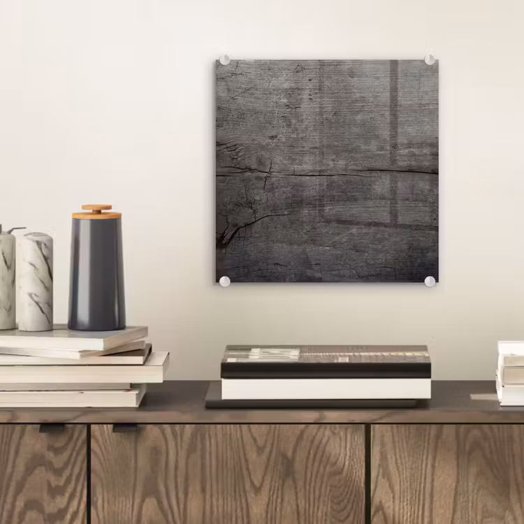 Glas schilderij - Beton - Grijs - donker — 2