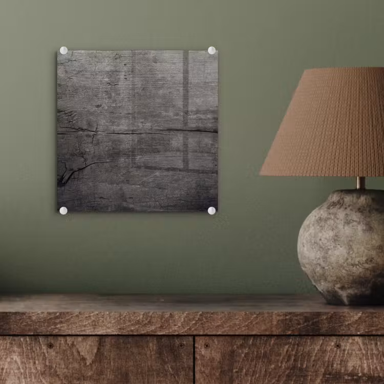 Glas schilderij - Beton - Grijs - donker — 4