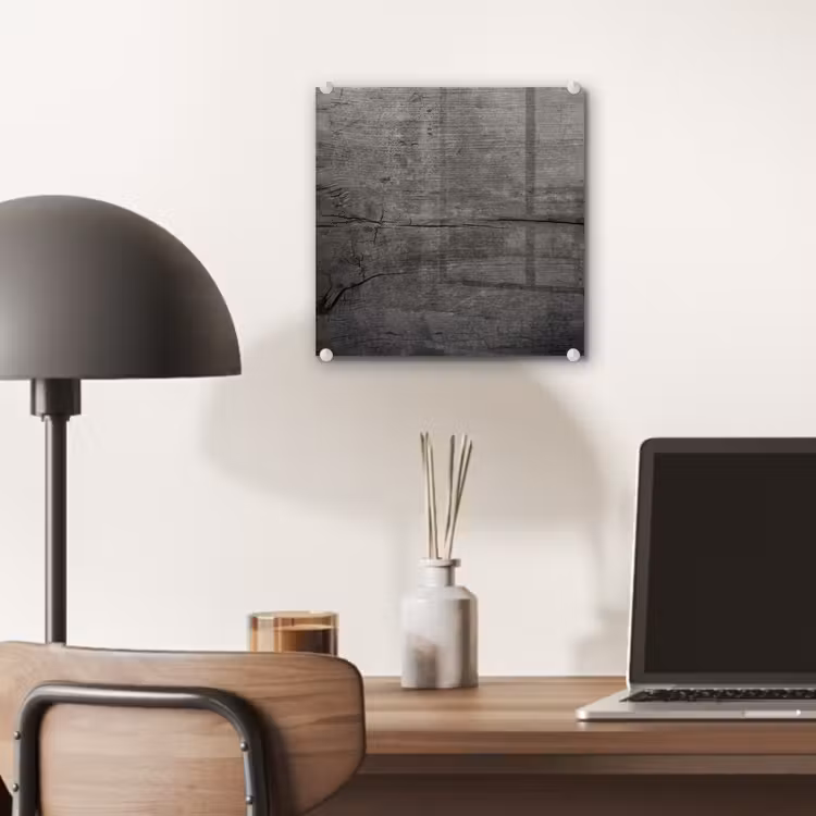 Glas schilderij - Beton - Grijs - donker — 7