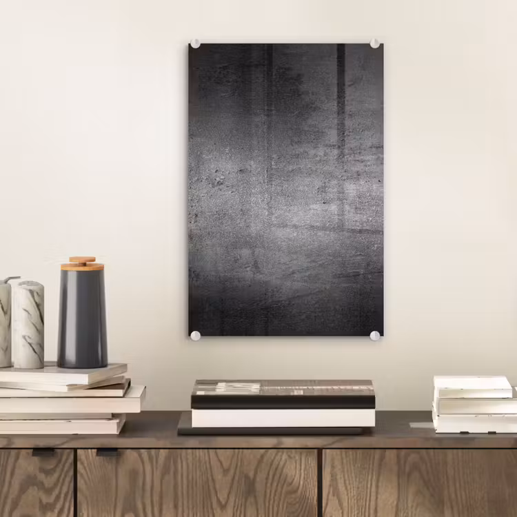 Glas schilderij - Beton - Grijs - Retro - Cement - Textuur — 1