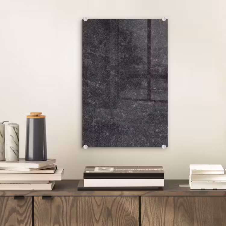 Glas schilderij - Beton - Grijs - Textuur - Retro - Industrieel — 1