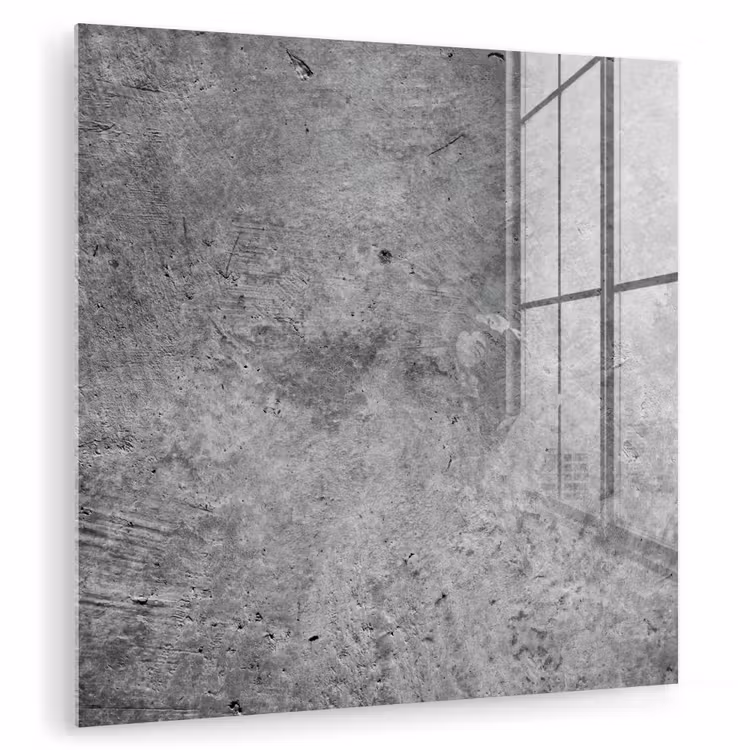 Glas schilderij - Beton - Leisteen - Grijs -Betonstructuur — 1