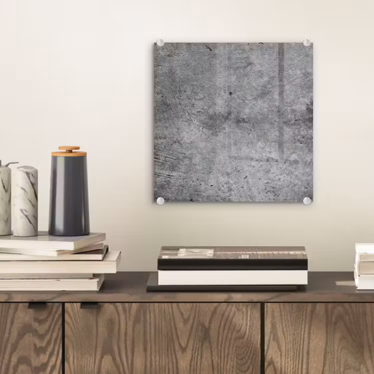Glas schilderij - Beton - Leisteen - Grijs -Betonstructuur — 2