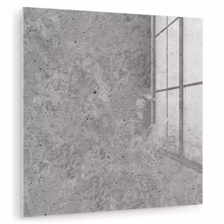 Glas schilderij - Beton - Leisteen - Grijs - Betonstructuur — 1
